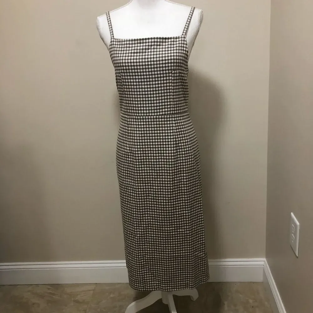 NWOT Anthropologie Rita Row Gingham  Dress size L - Picture 6 of 8